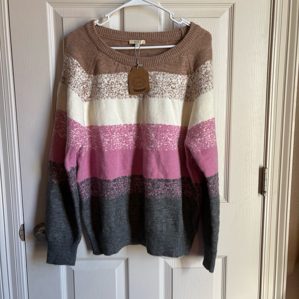 KORI Multicolor Striped Sweater